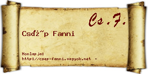 Csép Fanni névjegykártya
